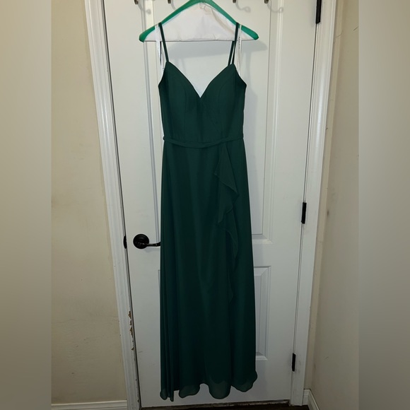 Azazie Dresses & Skirts - Azazie Olive green bridesmaid dress size 2